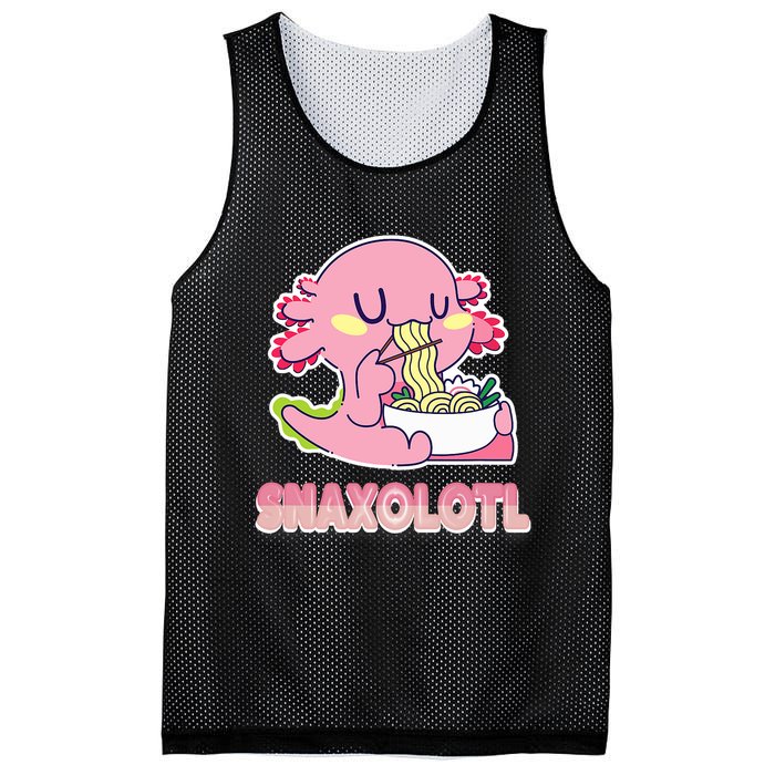 Snaxolotl Ramen Axolotl Kawaii Fish Mesh Reversible Basketball Jersey Tank