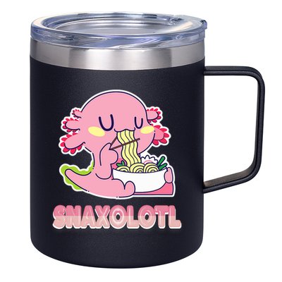 Snaxolotl Ramen Axolotl Kawaii Fish 12oz Stainless Steel Coffee Mug