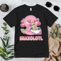 Snaxolotl Ramen Axolotl Kawaii Fish Premium T-Shirt
