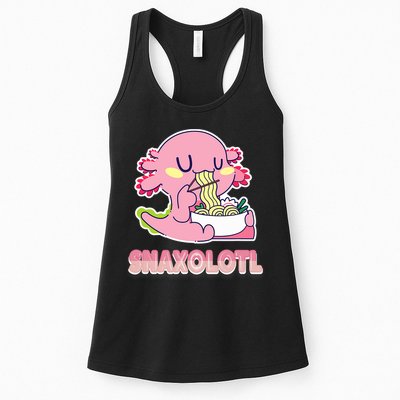 Snaxolotl Ramen Axolotl Kawaii Fish Womens Tank Top