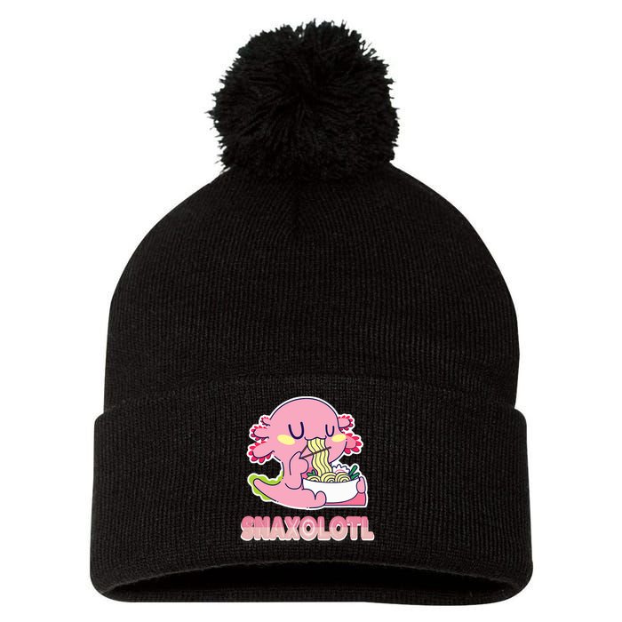 Snaxolotl Ramen Axolotl Kawaii Fish Pom Pom 12in Knit Beanie