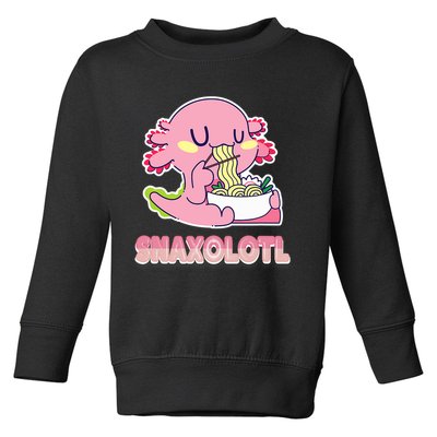 Snaxolotl Ramen Axolotl Kawaii Fish Toddler Sweatshirt
