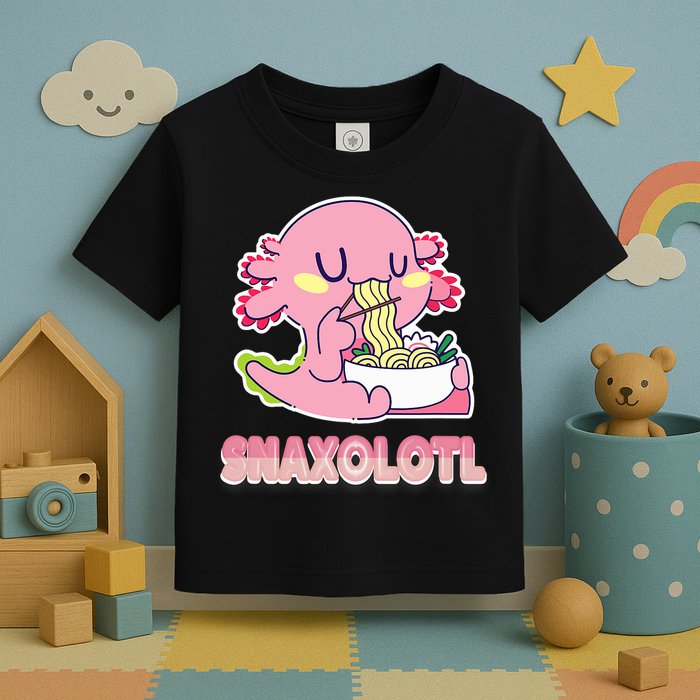 Snaxolotl Ramen Axolotl Kawaii Fish Toddler T-Shirt