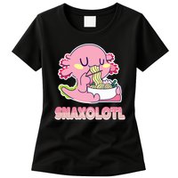 Snaxolotl Ramen Axolotl Kawaii Fish Womens T-Shirt