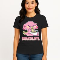 Snaxolotl Ramen Axolotl Kawaii Fish Womens T-Shirt
