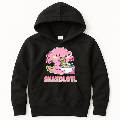 Snaxolotl Ramen Axolotl Kawaii Fish Kids Hoodie