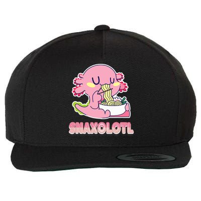 Snaxolotl Ramen Axolotl Kawaii Fish Wool Snapback Cap