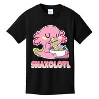 Snaxolotl Ramen Axolotl Kawaii Fish Kids T-Shirt