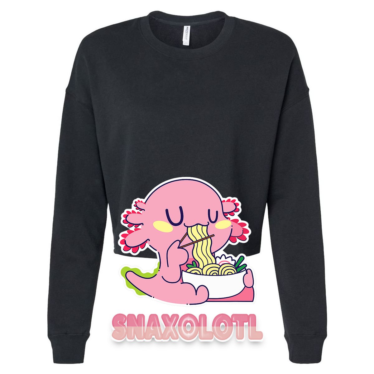 Snaxolotl Ramen Axolotl Kawaii Fish Zip Tote Bag