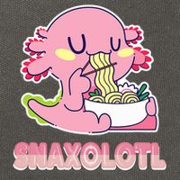 Snaxolotl Ramen Axolotl Kawaii Fish Cotton Canvas Backpack
