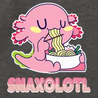 Snaxolotl Ramen Axolotl Kawaii Fish Vector Backpack