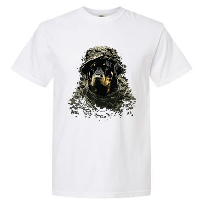 Soldier Rottweiler Army Military Rottweiler Garment-Dyed Heavyweight T-Shirt