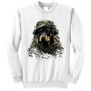 Soldier Rottweiler Army Military Rottweiler Sweatshirt