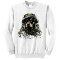 Soldier Rottweiler Army Military Rottweiler Sweatshirt