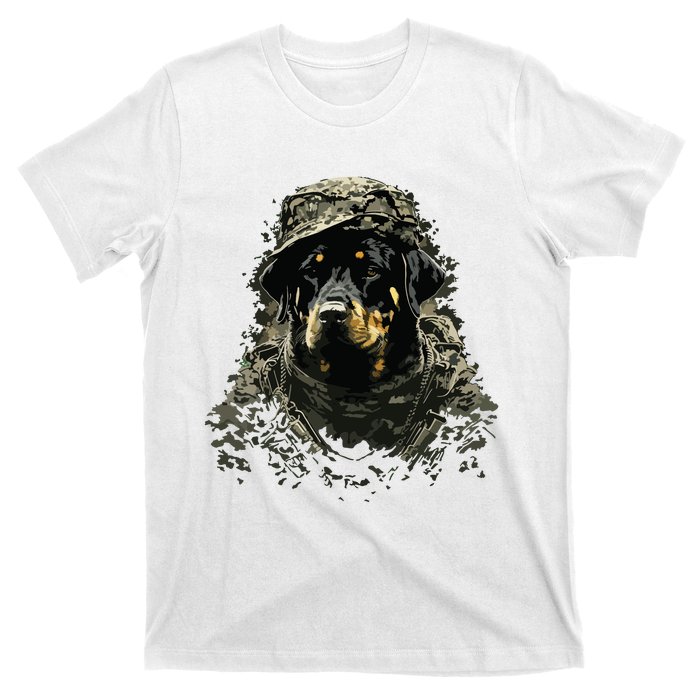 Soldier Rottweiler Army Military Rottweiler T-Shirt