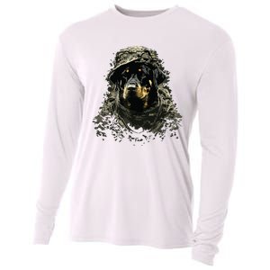 Soldier Rottweiler Army Military Rottweiler Cooling Performance Long Sleeve Crew