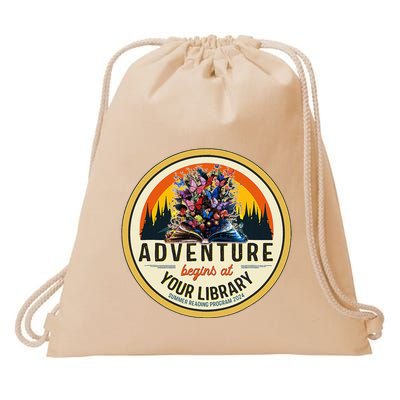 Summer Reading Adventure Begins At Your Library Drawstring Bag