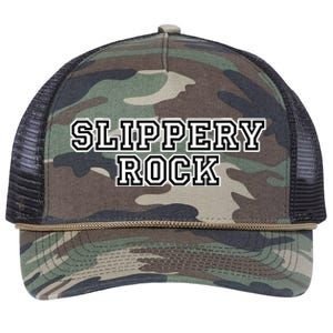 Slippery Rock Athletic Sport College University Alumni Retro Rope Trucker Hat Cap