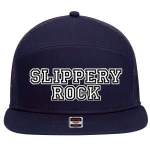 Slippery Rock Athletic Sport College University Alumni 7 Panel Mesh Trucker Snapback Hat