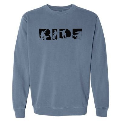 Snowboard Ride Adventure Seeker Garment-Dyed Sweatshirt