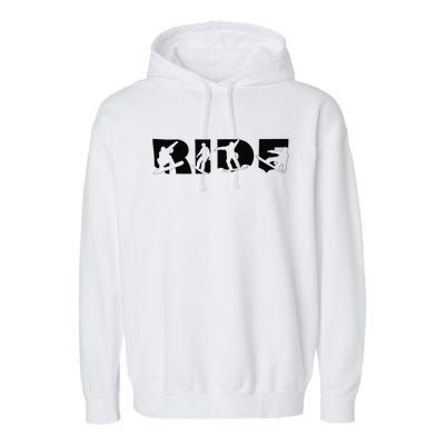 Snowboard Ride Adventure Seeker Garment-Dyed Fleece Hoodie