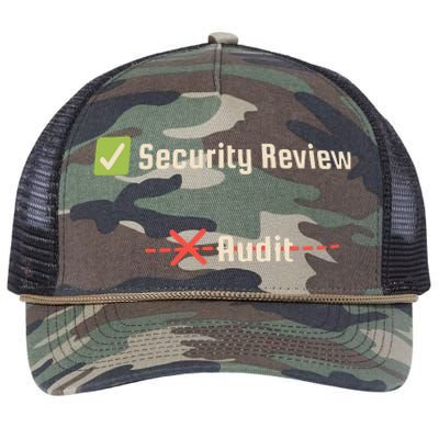 Security Review Audit Retro Rope Trucker Hat Cap