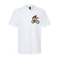 Sloth Riding A Bicycle Eating Pizza  Fatbike Softstyle Adult Sport Polo