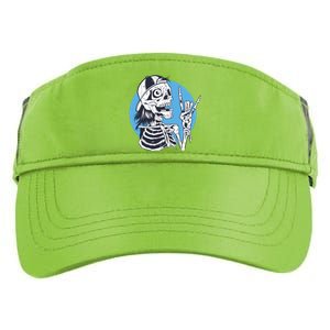 Skeleton Rock And Roll Cartoon Adult Drive Performance Visor