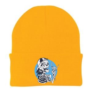 Skeleton Rock And Roll Cartoon Knit Cap Winter Beanie