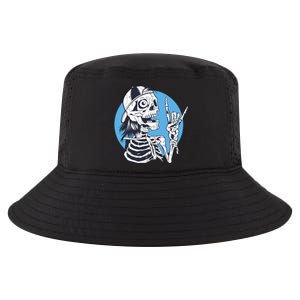 Skeleton Rock And Roll Cartoon Cool Comfort Performance Bucket Hat