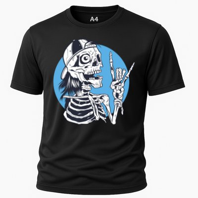 Skeleton Rock And Roll Cartoon Performance Shirt