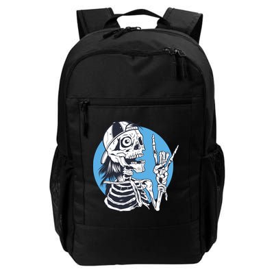 Skeleton Rock And Roll Cartoon Backpack