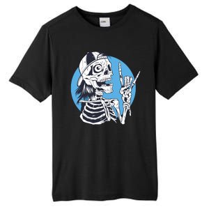 Skeleton Rock And Roll Cartoon Tall Fusion ChromaSoft Performance T-Shirt