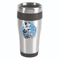 Skeleton Rock And Roll Cartoon 16oz Travel Tumbler