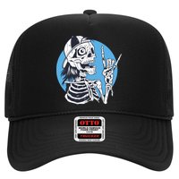 Skeleton Rock And Roll Cartoon Hat