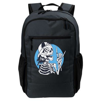 Skeleton Rock And Roll Cartoon Daily Commute Backpack