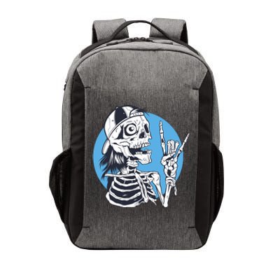 Skeleton Rock And Roll Cartoon Vector Backpack