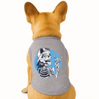Skeleton Rock And Roll Cartoon Doggie Tank