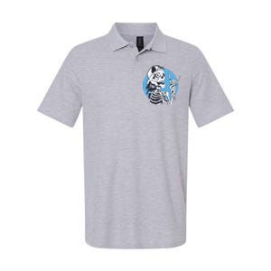 Skeleton Rock And Roll Cartoon Softstyle Adult Sport Polo