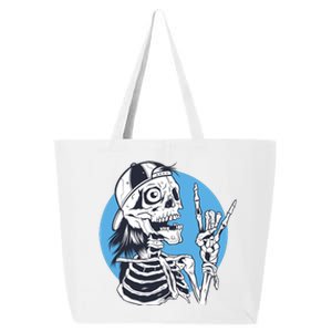 Skeleton Rock And Roll Cartoon 25L Jumbo Tote