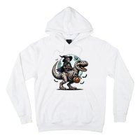 Skeleton Riding A Mummy Dinosaur Trex Hoodie