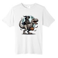 Skeleton Riding A Mummy Dinosaur Trex Tall Fusion ChromaSoft Performance T-Shirt