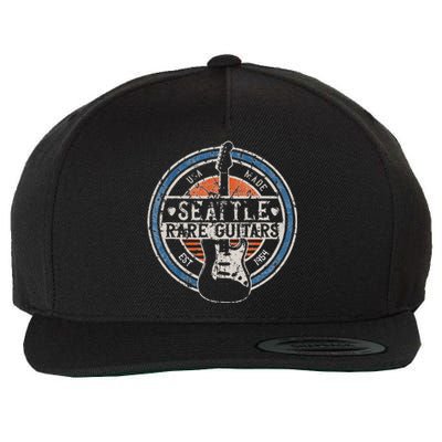 Seattle Rock And Roll Guitar Player Souvenirs Wool Snapback Cap