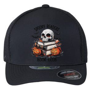 Spooky Reader Book Club Halloween Book Lover Bookworm Flexfit Unipanel Trucker Cap