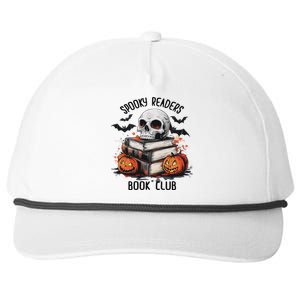 Spooky Reader Book Club Halloween Book Lover Bookworm Snapback Five-Panel Rope Hat