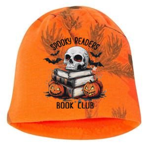 Spooky Reader Book Club Halloween Book Lover Bookworm Kati - Camo Knit Beanie