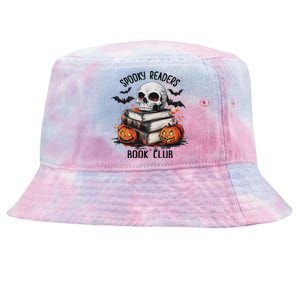 Spooky Reader Book Club Halloween Book Lover Bookworm Tie-Dyed Bucket Hat