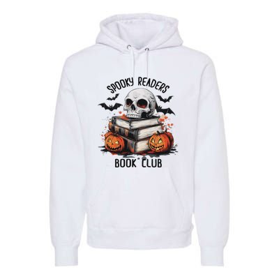 Spooky Reader Book Club Halloween Book Lover Bookworm Premium Hoodie