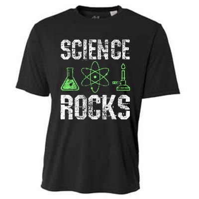 Science Rocks Biologist Chemistry Physics Teacher Cooling Performance Crew T-Shirt