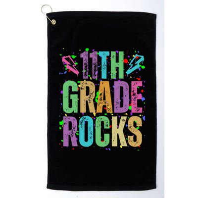 School Rocks Back To School Rockin 11th Grade Rocks Platinum Collection Golf Towel